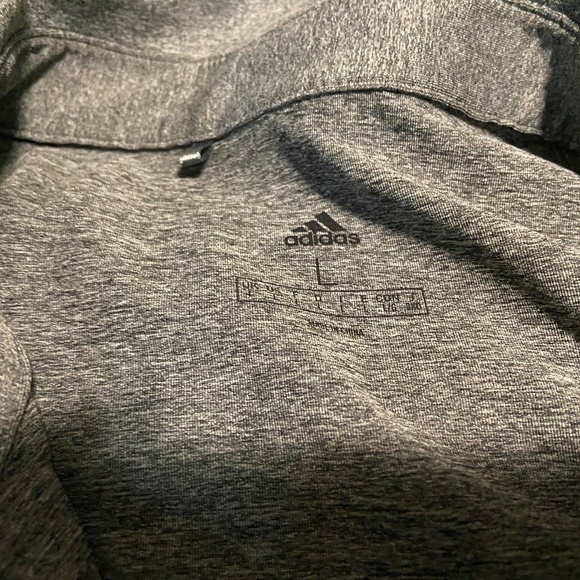 Mens Large Grey Adidas Golf Shirt - Picture 2 of 3
